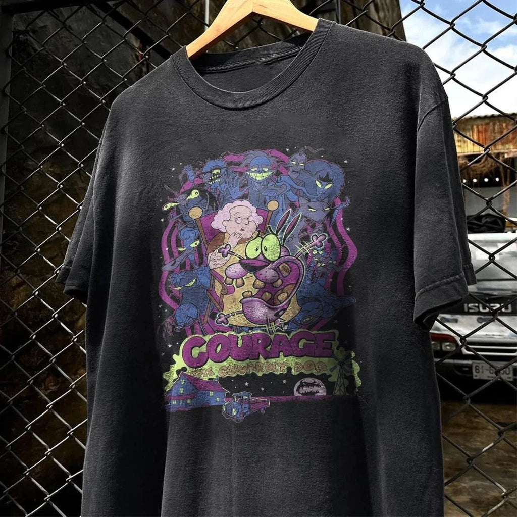 Summer Classic Y2K Gothic Style T-shirt Print Oversized T Shirt High Street Shirts Round Neck Cotton Tops Mens Women T Shirt Tee