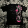 Classic Y2K Gothic Style T-shirt Print Oversized T Shirt High Street Shirts Gothic Round Neck Cotton Tops New Men Women T Shirt